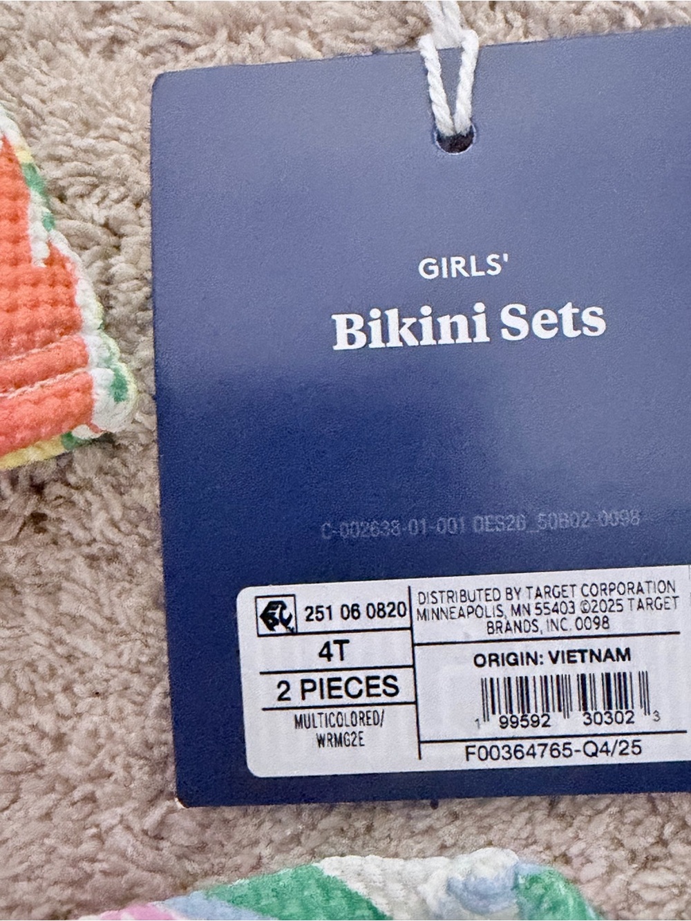 Roller Rabbit X Target collab Kids' Multicolor Floral Ruffle Bikini - Picture 2 of 4